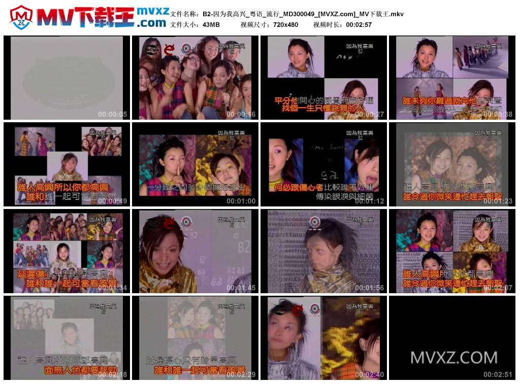 B2-因为我高兴_粤语_流行_MD300049